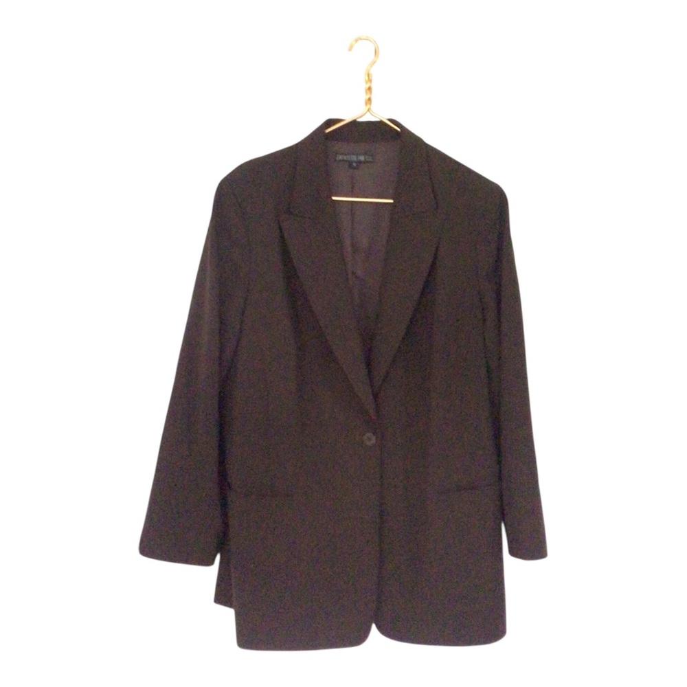 Lafayette 148 Wool Brown Blazer Button Jacket Career Casaul Business Designer 18